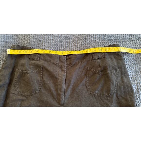 J.Jill Linen Plus Size 18 Crop Pants Black Lagenlook - Picture 8 of 10